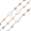 Handmade Shell & Crystal Beads Chains CHS-T006-09G-1-1