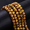 Natural Tiger Eye Beads Strands G-G099-10mm-9-5