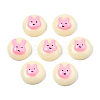 Opaque Resin Enamel Cabochons CRES-N031-028-2