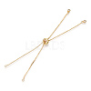 Rack Plating Adjustable Brass Slider Bracelet Making X-MAK-R025-02G-1-2