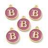 Golden Plated Alloy Enamel Charms ENAM-XCP0001-13B-2