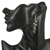 304 Stainless Steel with Natural Mixed Gemstone Stud Earrings EJEW-JE07520-01-5