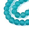 Baking Paint Transparent Glass Bead Strands GLAA-S031-10mm-37-3