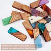 DIY 8 Pairs Rectangle Resin & Walnut Wood Earring Makings DIY-FH0001-87-4
