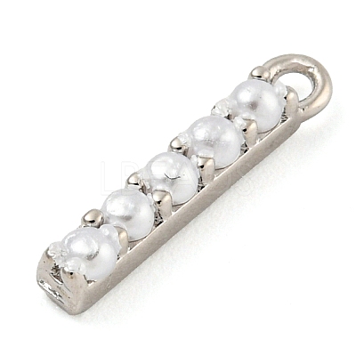 Plastic Imitation Pearl Pendants KK-P230-17P-I-1