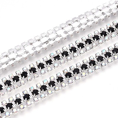 Iron Rhinestone Cup Chains CH-T006-04S-02-1