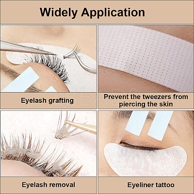 5 Rolls 5 Colors Non-woven Fabrics Adhesive Eyelash Extensions Tape AJEW-GF0010-52-1