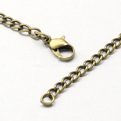 Vintage Iron Twisted Chain Necklace Making for Pocket Watches Design CH-R062-AB-1