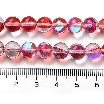Transparent Glass Beads GLAA-B022-8mm-04-1