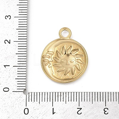 304 Stainless Steel Pendants STAS-D366-01G-G-1