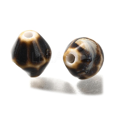 Vintage Style Glazed Ceramic Porcelain Beads PORC-H013-01-15-1