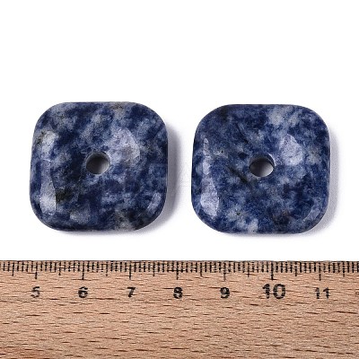 Natural Blue Spot Jasper Pendants G-Q602-02D-1