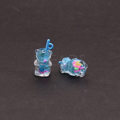 Transparent Resin Pendants RESI-CJC0008-14E-1