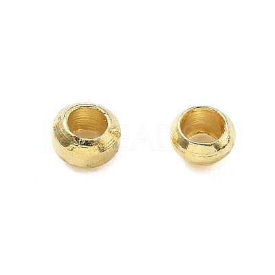 Brass Crimp Beads KK-S509-01G-02-1