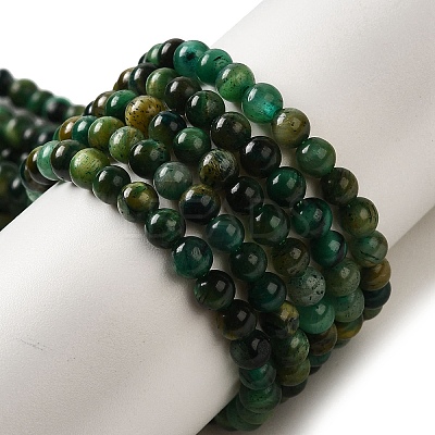 Dyed Natural Tiger Eye Beads Strands G-G102-A01-01-1