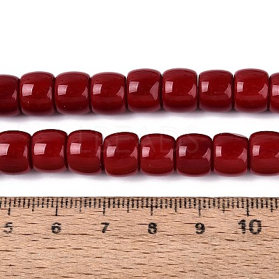 Opaque Glass Beads Strands GLAA-Q106-02A-B03-1