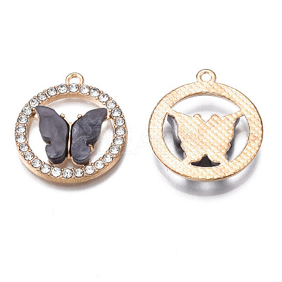 Alloy Rhinestone Pendants LS-X1-PALLOY-S183-001A-RS-1