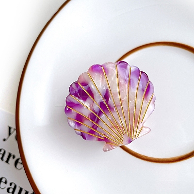 Cellulose Acetate(Resin) Claw Hair Clips PW-WG7C28E-07-1