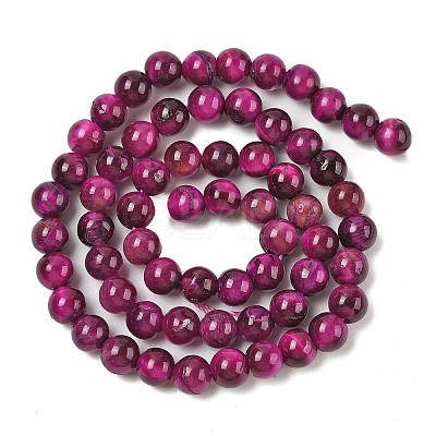 Grade AB Natural Tiger Eye Beads Strands G-B133-A02-6MM-05-1