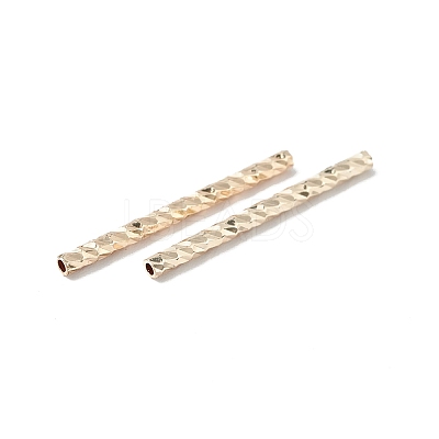 Rack Plating Brass Straight Tube Beads LS-KK-WH0061-03C-G-1