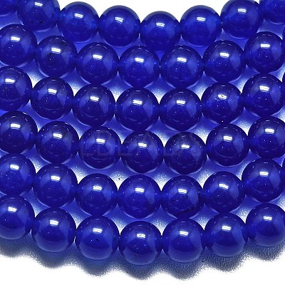 Natural Malaysia Jade Beads Strands G-L645-C01-6mm-18-1