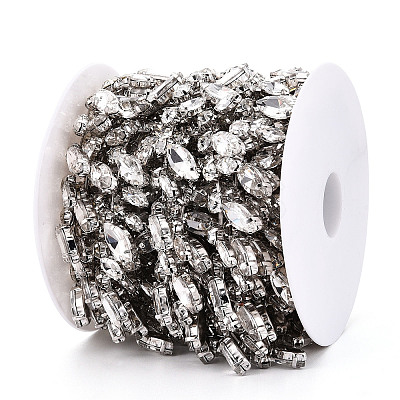 Iron Rhinestone Cup Chains CH-T006-13A-1