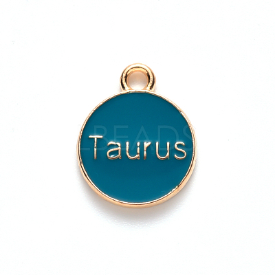 Alloy Enamel Pendants ENAM-S124-01B-05C-1