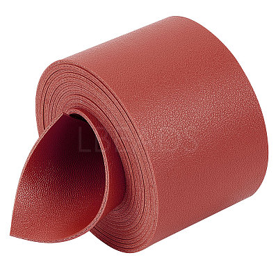 2M Flat Double Face Lychee Pattern Imitation Leather Band LC-WH0010-01C-03-1