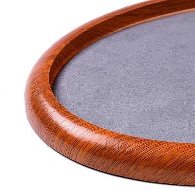 Oval Wood Pesentation Jewelry Display Tray ODIS-P008-21A-1
