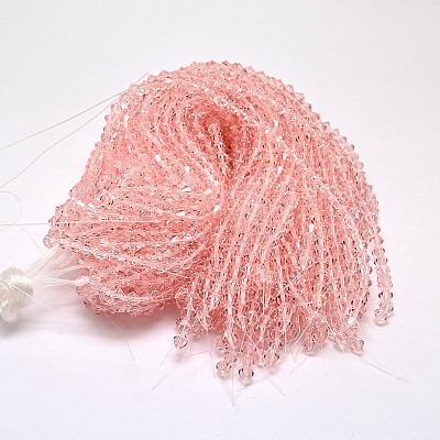 Imitate Austrian Crystal Bicone Glass Beads Strands GLAA-F029-3x3mm-15-1