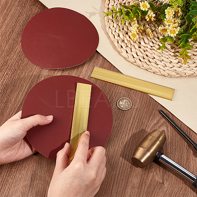 2Pcs Brass Sheets DIY-OC0013-55B-1