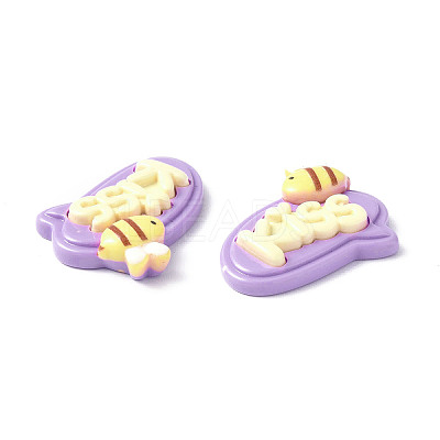 Opaque Resin Cabochons LS-CRES-P023-01D-1