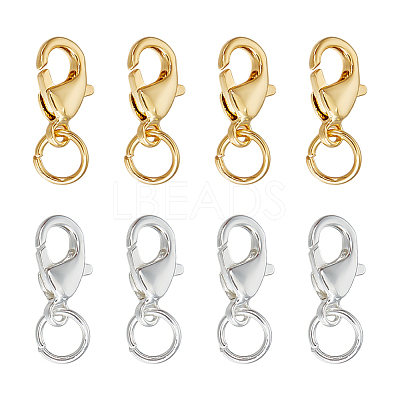60Pcs 2 Colors Alloy Lobster Claw Clasps FIND-PH0026-06-1