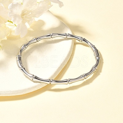 304 Stainless Steel Bamboo Joint Hinged Bangle JB757A-1