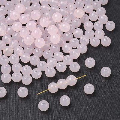 Imitation Jade Acrylic Beads SACR-S188-08mm-09-1