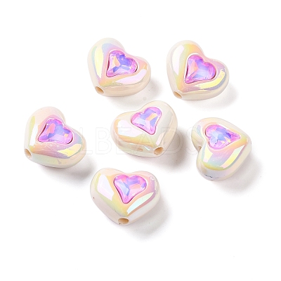 Plating Acrylic Beads OACR-Z022-01D-1