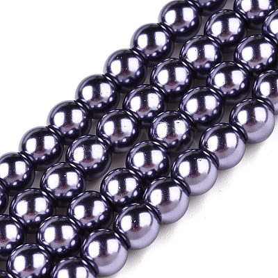 Baking Paint Glass Pearl Bead Strands HY-Q003-3mm-73-1