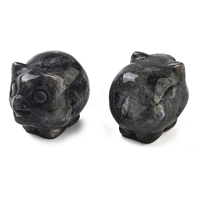 Natural Larvikite Carved Figurines DJEW-L023-C03-1