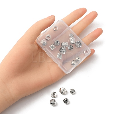 20Pcs 10 Style Tibetan Style Alloy Beads FIND-YW0003-68-1