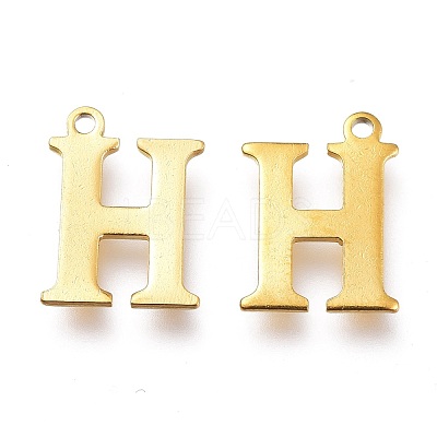 PVD Vacuum Plating  304 Stainless Steel Charms STAS-H112-H-G-1