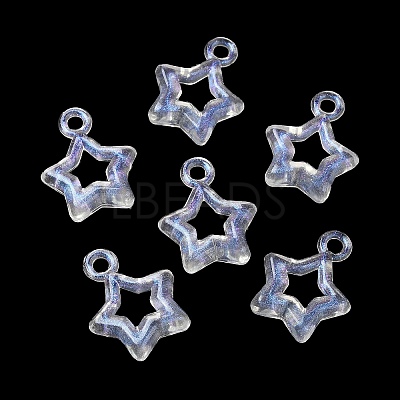 Transparent Acrylic with Glitter Pendants X1-OACR-C016-22-1