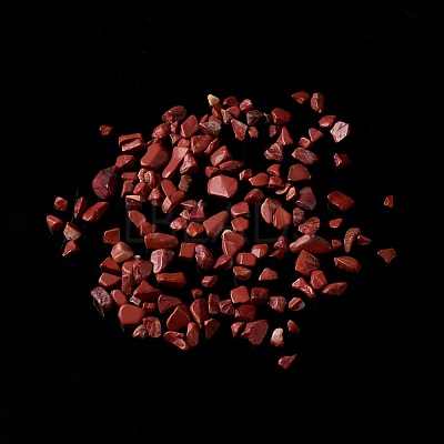 Natural Red Jasper Chip Beads G-M364-11A-1