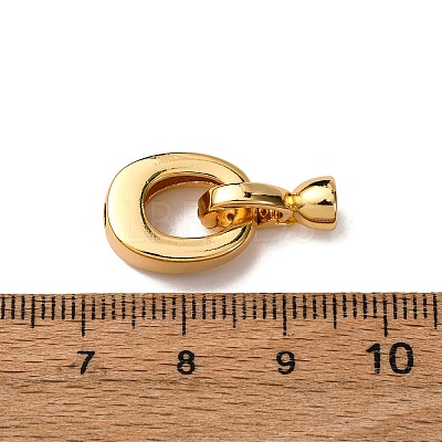 Brass Micro Pave Clear Cubic Zirconia Fold Over Clasps KK-Z121-29G-1