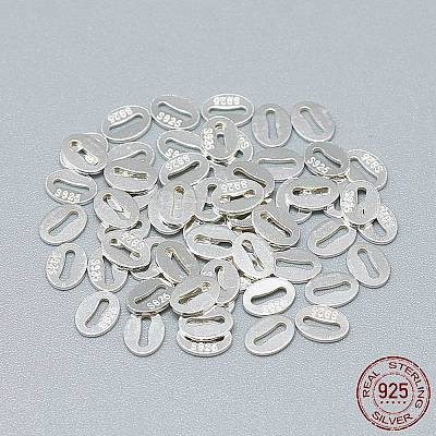 925 Sterling Silver Slice Chain Tabs STER-T002-253S-1
