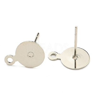 Brass Stud Earring Findings KK-K225-02B-P-1