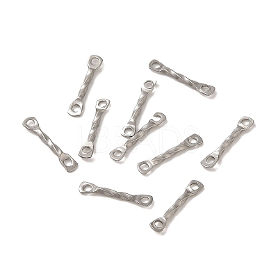 Non-Tarnish 304 Stainless Steel Connector Charms STAS-Q323-02A-P-1