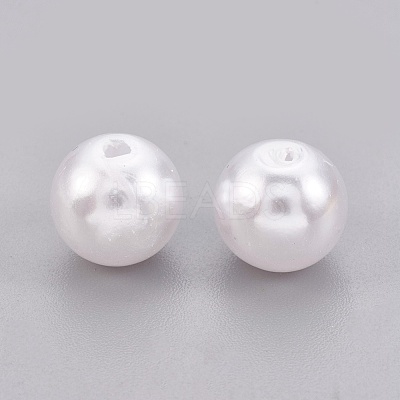 ABS Plastic Imitation Pearl Beads KY-G009-8mm-03-1