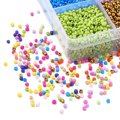 226.8g 12 Color 12/0 Baking Paint Glass Seed Beads SEED-YW0001-78-1