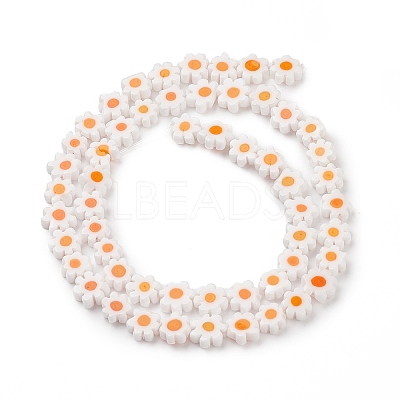 Handmade Millefiori Glass Bead Strands LAMP-J035-8mm-23-1