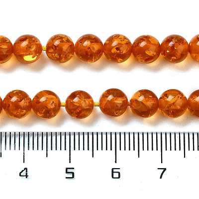 Resin Imitation Amber Beads Strands X-RESI-Z017-01A-1